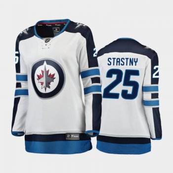 Women's 2020-21 Winnipeg Jets Paul Stastny #25 Away Breakaway Player Jersey - White