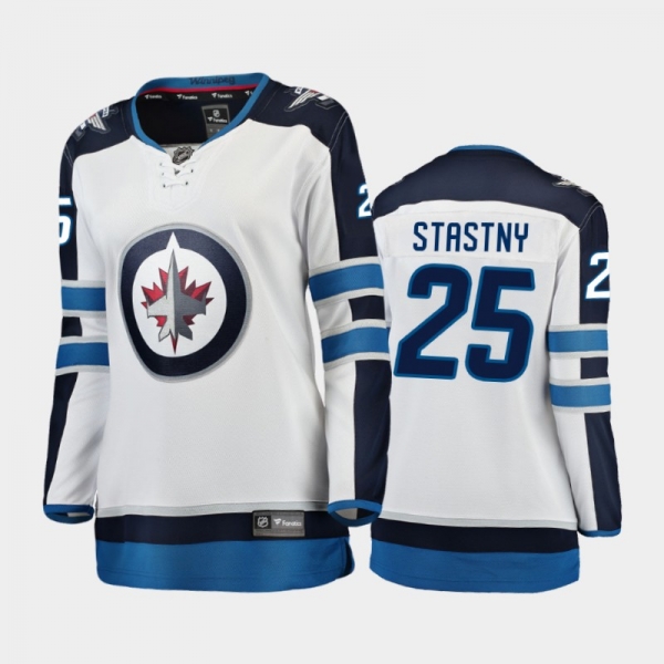 Women's 2020-21 Winnipeg Jets Paul Stastny #25 Away Breakaway Player Jersey - White