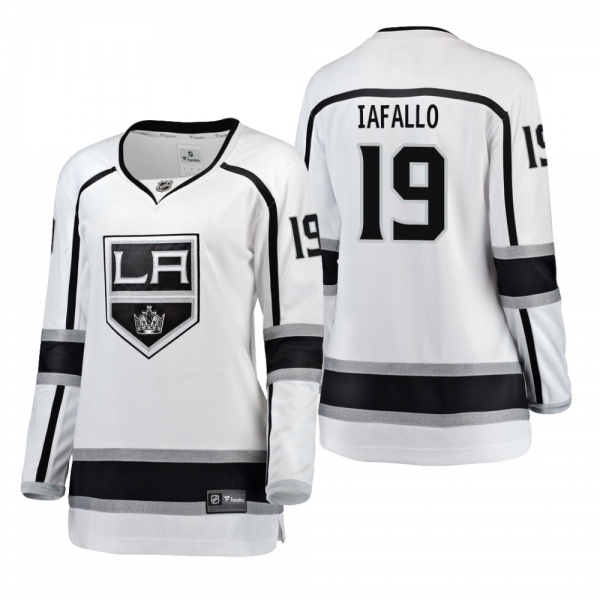 Women's Alex Iafallo #19 Los Angeles Kings Away Breakaway Player White Bargain Jersey