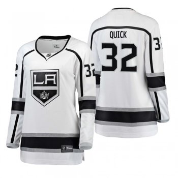 Women's Jonathan Quick #32 Los Angeles Kings Away Breakaway Player White Bargain Jersey