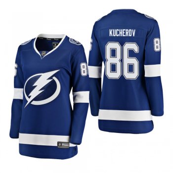 Women's Nikita Kucherov #86 Tampa Bay Lightning Home Breakaway Player blue Bargain Jersey