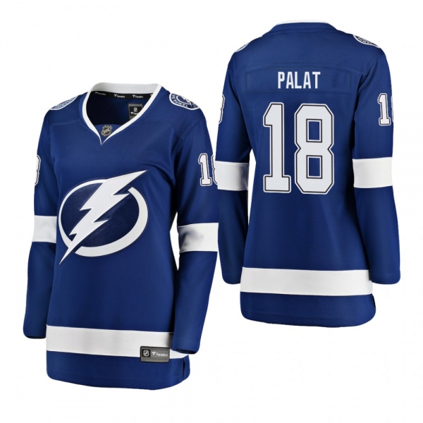 Women's Ondrej Palat #18 Tampa Bay Lightning Home Breakaway Player blue Bargain Jersey