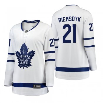 Women's James Van Riemsdyk #21 Toronto Maple Leafs Away Breakaway Player White Bargain Jersey