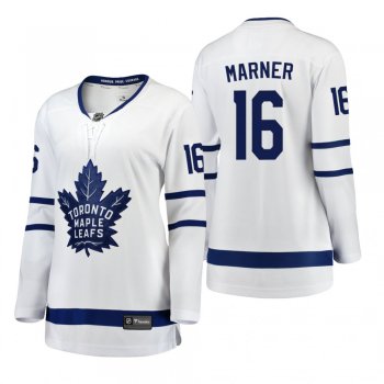 Women's Mitchell Marner #16 Toronto Maple Leafs Away Breakaway Player White Bargain Jersey