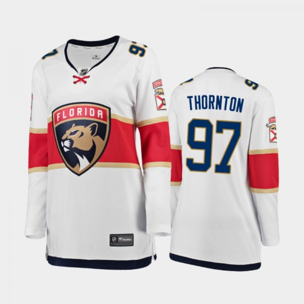 Women's Florida Panthers Joe Thornton #97 Away 2021 Trade Jersey - White