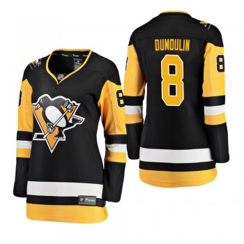 Women's Brian Dumoulin #8 Pittsburgh Penguins Home Breakaway Player Black Bargain Jersey