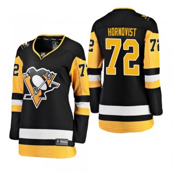 Women's Patric Hornqvist #72 Pittsburgh Penguins Home Breakaway Player Black Bargain Jersey