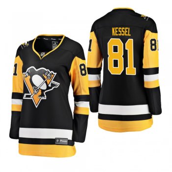 Women's Phil Kessel #81 Pittsburgh Penguins Home Breakaway Player Black Bargain Jersey