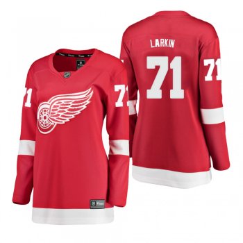 Women's Dylan Larkin #71 Detroit Red Wings Home Breakaway Player Red Bargain Jersey