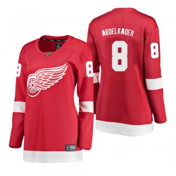 Women's Justin Abdelkader #8 Detroit Red Wings Home Breakaway Player Red Bargain Jersey