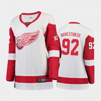 Women's 2020-21 Detroit Red Wings Vladislav Namestnikov #92 Away Breakaway Player Jersey - White