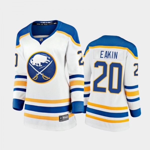 Women's Buffalo Sabres Cody Eakin #20 Away Premier Breakaway Jersey - White