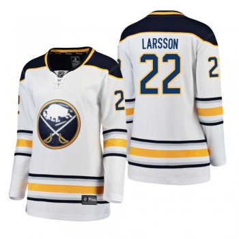 Women's Johan Larsson #22 Buffalo Sabres Away Breakaway Player White Bargain Jersey