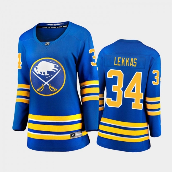 Women's 2020-21 Buffalo Sabres Stefanos Lekkas #34 Home Jersey - Royal