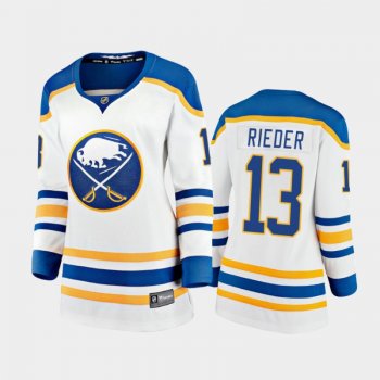 Women's Buffalo Sabres Tobias Rieder #13 Away Premier Breakaway Jersey - White