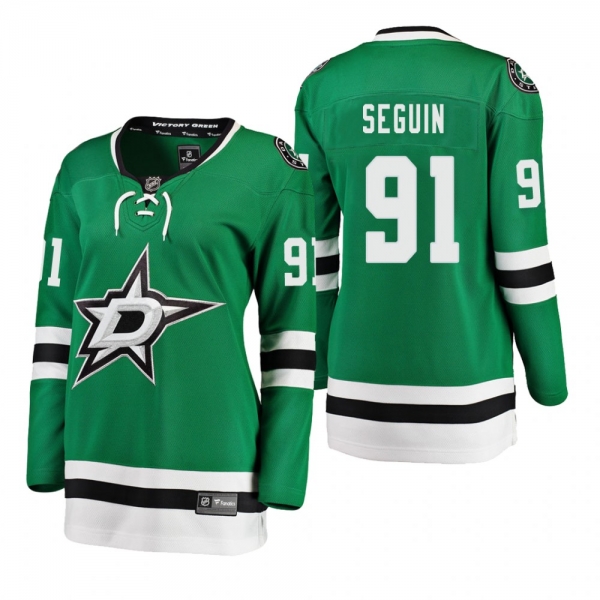 Women's Tyler Seguin #91 Dallas Stars Home Breakaway Player Kelly Green Bargain Jersey