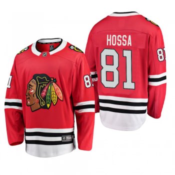 Youth Chicago Blackhawks Marian Hossa #81 Home Low-Priced Breakaway Player Red Jersey