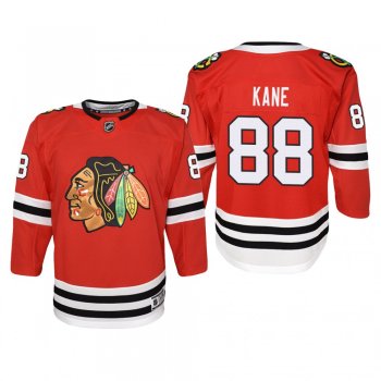 Youth Chicago Blackhawks Patrick Kane #88 Home 2019-20 Premier Red Jersey