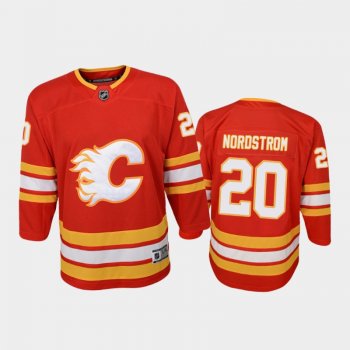 Youth Calgary Flames Joakim Nordstrom #20 Home 2020-21 Premier Red Jersey