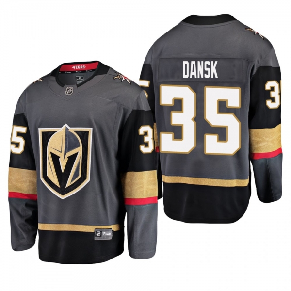 Youth Vegas Golden Knights Oscar Dansk #35 Home Low-Priced Breakaway Player Gray Jersey