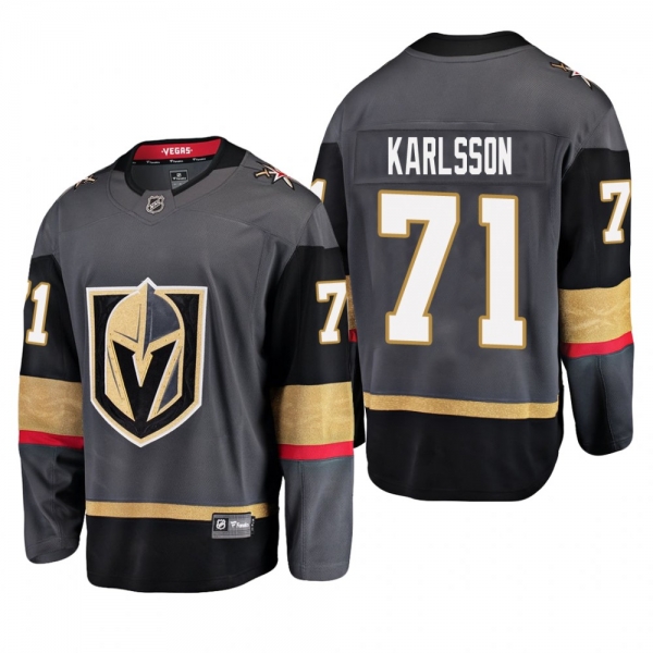 Youth Vegas Golden Knights William Karlsson #71 Home Low-Priced Breakaway Player Gray Jersey