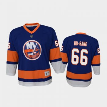 Youth New York Islanders Josh Ho-Sang #66 Home 2021 Blue Jersey