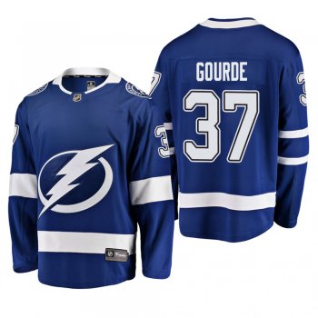 Youth Tampa Bay Lightning Yanni Gourde #37 Home Low-Priced Breakaway Player Blue Jersey