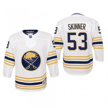 Youth Buffalo Sabres Jeff Skinner #53 50th Season Premier White Jersey