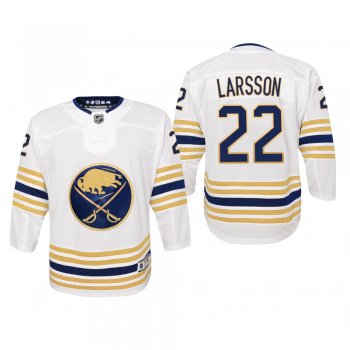 Youth Buffalo Sabres Johan Larsson #22 50th Season Premier White Jersey