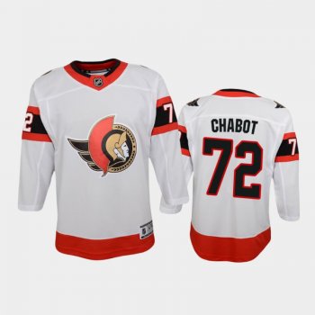 Youth Ottawa Senators Thomas Chabot #72 Away 2021 White Jersey