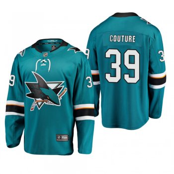 Youth San Jose Sharks Logan Couture #39 Home Low-Priced Breakaway Player Teal Jersey