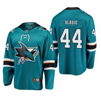 Youth San Jose Sharks Marc-Edouard Vlasic #44 Home Low-Priced Breakaway Player Teal Jersey