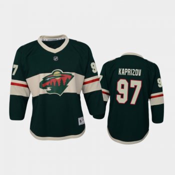 Youth Minnesota Wild Kirill Kaprizov #97 Home 2021 Green Jersey