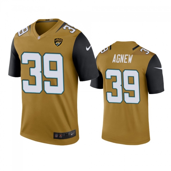 Jacksonville Jaguars Jamal Agnew Bold Gold Color Rush Legend Jersey