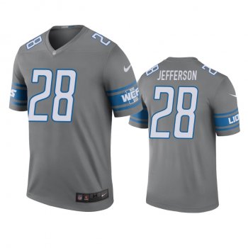 Detroit Lions Jermar Jefferson Steel Color Rush Legend Jersey