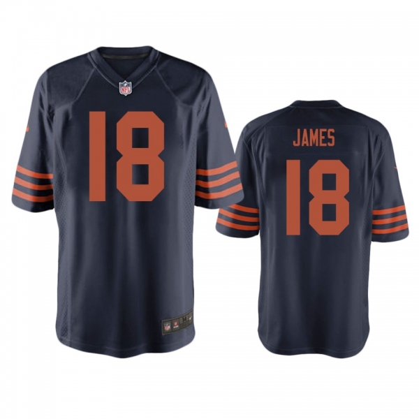 Chicago Bears Jesse James Navy Throwback Game Jersey