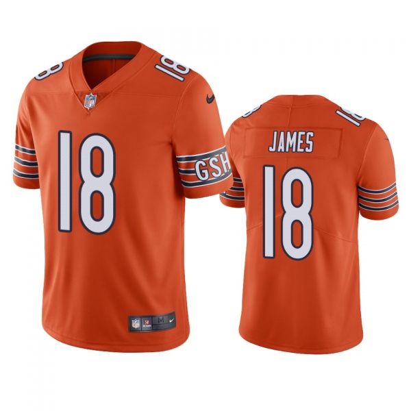 Jesse James Chicago Bears Orange Vapor Limited Jersey