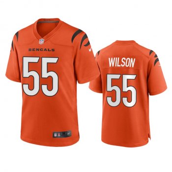 Cincinnati Bengals Logan Wilson Orange 2021 Game Jersey