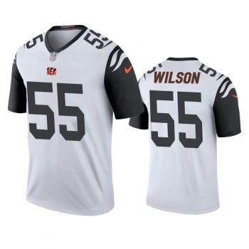 Cincinnati Bengals Logan Wilson White Color Rush Legend Jersey