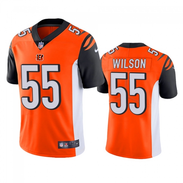 Cincinnati Bengals Logan Wilson Orange Vapor Limited Jersey