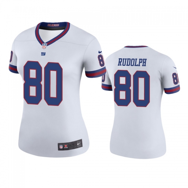 Women's New York Giants Kyle Rudolph White Color Rush Legend Jersey