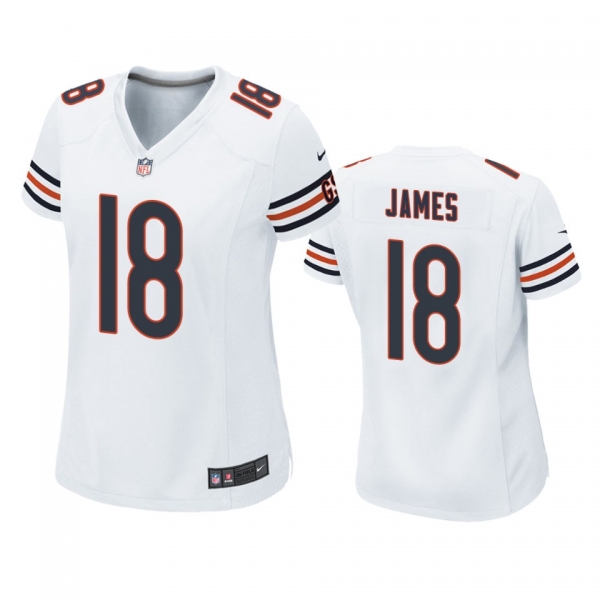 Women's Chicago Bears Jesse James White Game Jersey