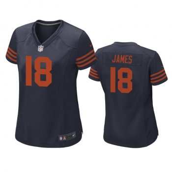 Women's Chicago Bears Jesse James Navy Throwback Game Jersey