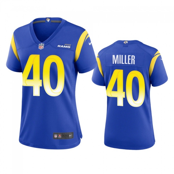 Women's Los Angeles Rams Von Miller Royal Game Jersey