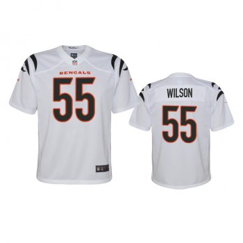 Youth Cincinnati Bengals Logan Wilson White 2021 Game Jersey