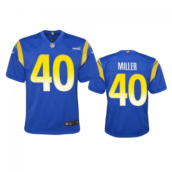 Youth Rams Von Miller Royal Game Jersey