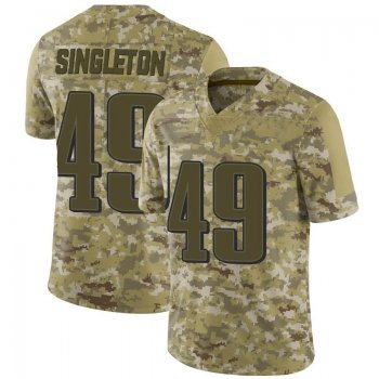 Men's Camo Limited Alex Singleton Philadelphia 2018 Salute To Service Jersey