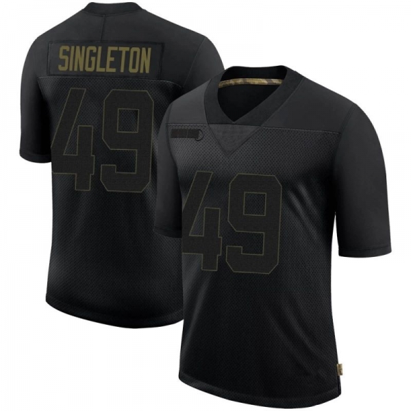 Men's Black Limited Alex Singleton Philadelphia 2020 Salute To Service Jersey