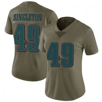 Women's Green Limited Alex Singleton Philadelphia 2017 Salute To Service Jersey