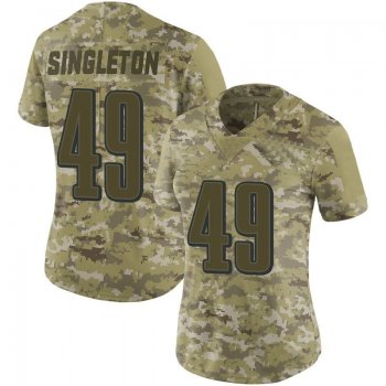 Women's Camo Limited Alex Singleton Philadelphia 2018 Salute To Service Jersey